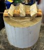 A 16 crucible mold in concrete now curing.jpg